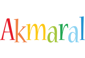 Akmaral birthday logo