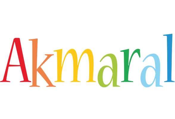 Akmaral birthday logo