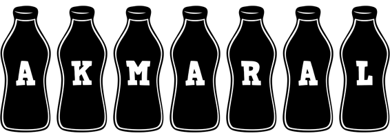 Akmaral bottle logo