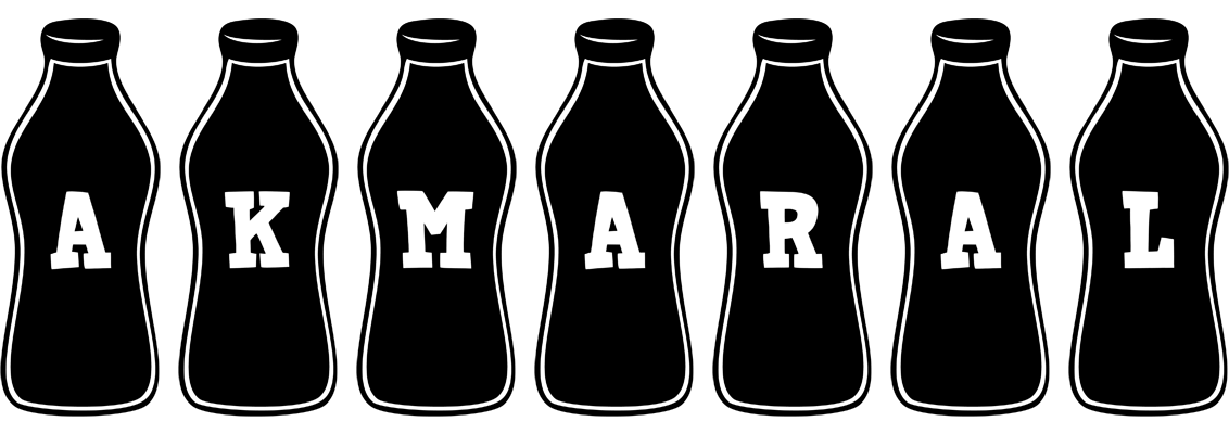 Akmaral bottle logo
