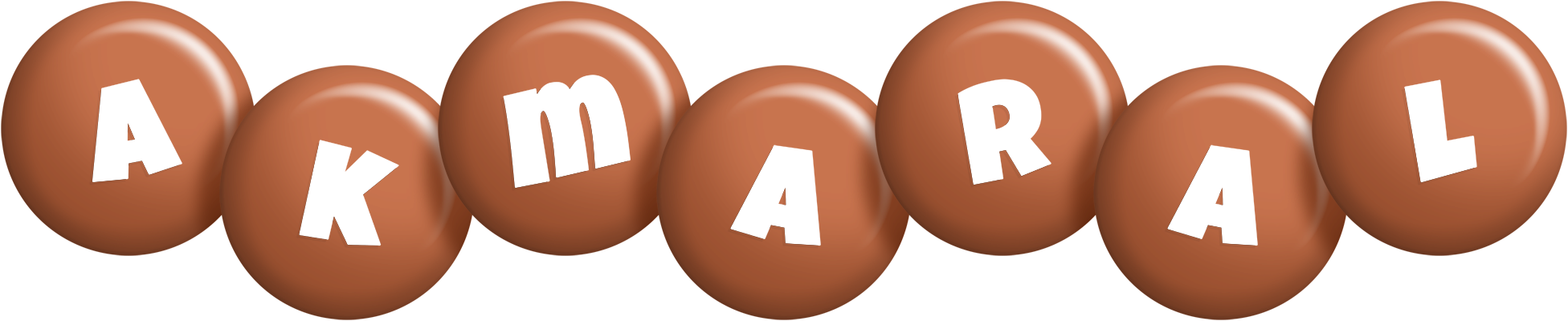 Akmaral candy-brown logo