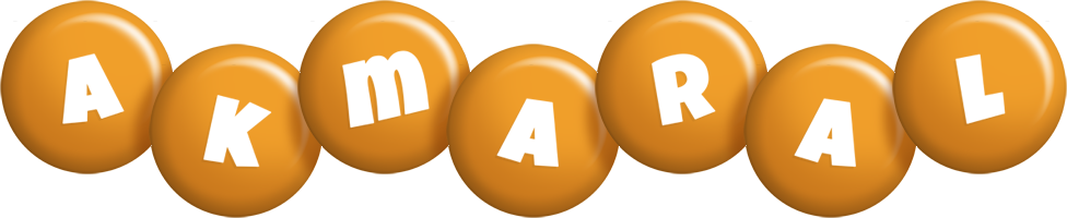 Akmaral candy-orange logo