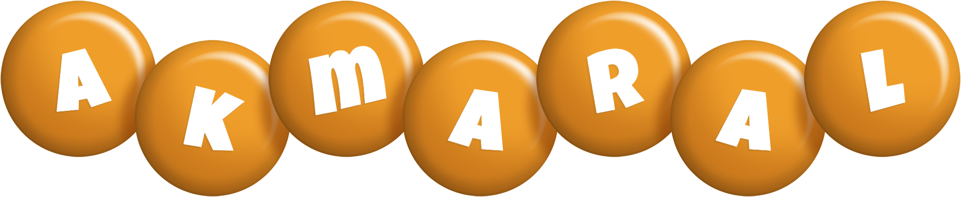 Akmaral candy-orange logo