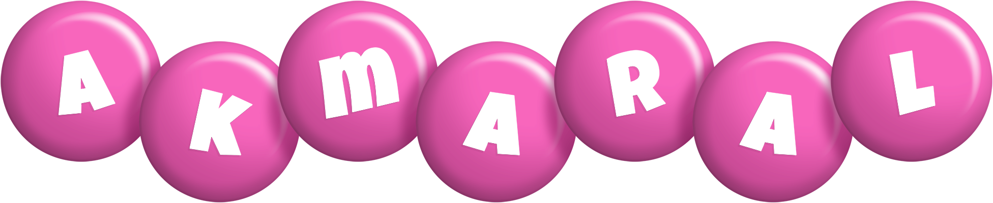 Akmaral candy-pink logo