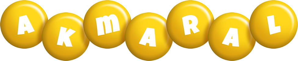 Akmaral candy-yellow logo