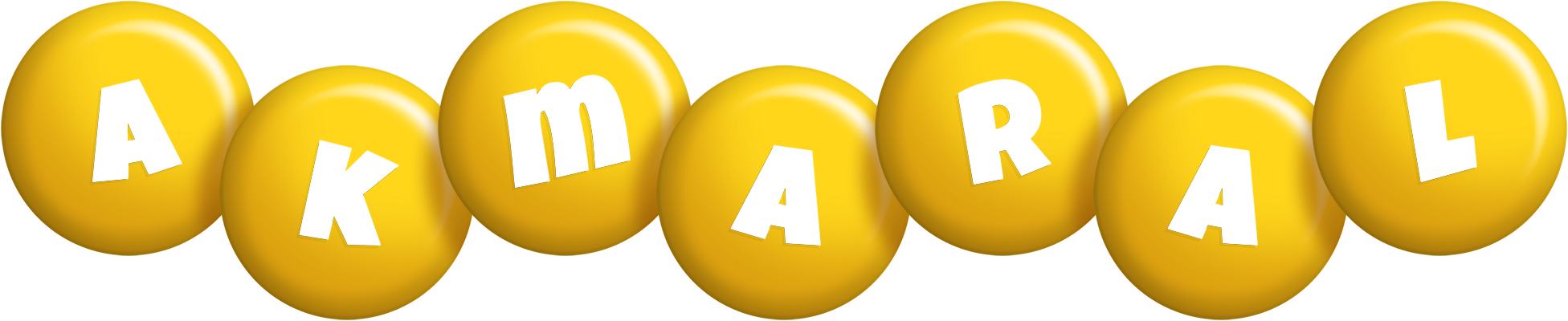 Akmaral candy-yellow logo