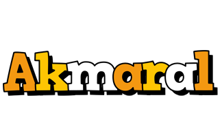 Akmaral cartoon logo