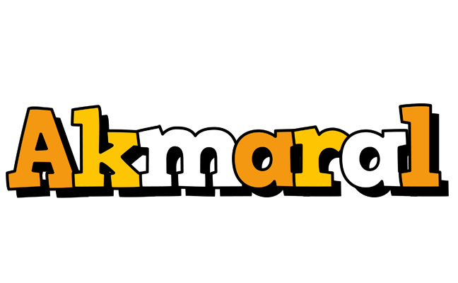 Akmaral cartoon logo