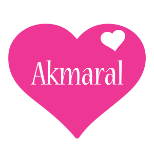 Akmaral love-heart logo