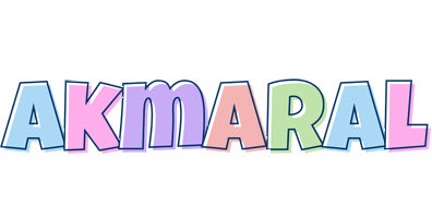 Akmaral pastel logo