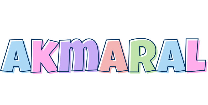 Akmaral pastel logo