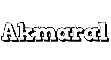 Akmaral snowing logo