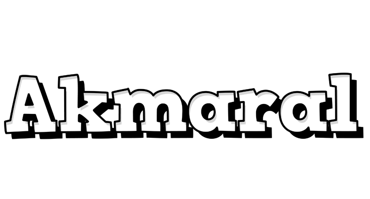 Akmaral snowing logo