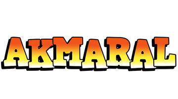 Akmaral sunset logo