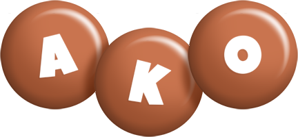 Ako candy-brown logo