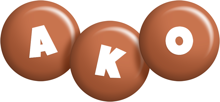 Ako candy-brown logo
