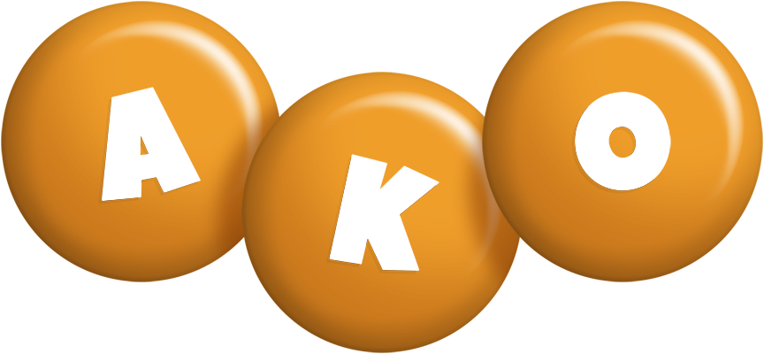 Ako candy-orange logo