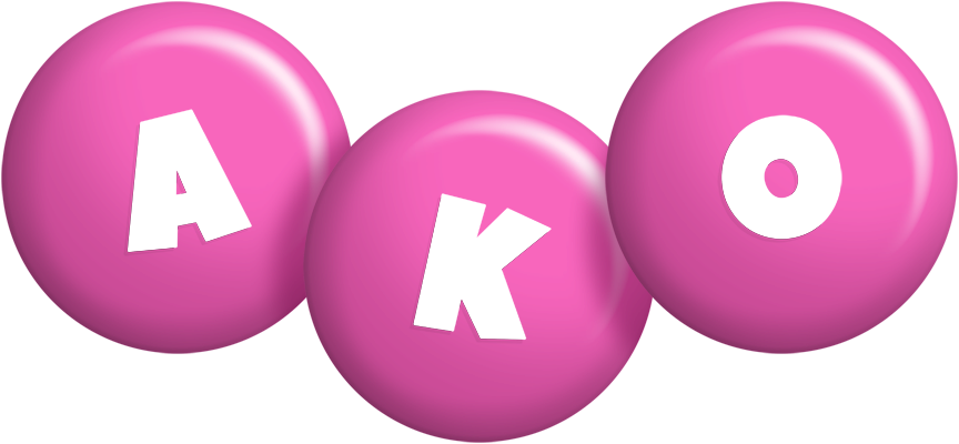 Ako candy-pink logo