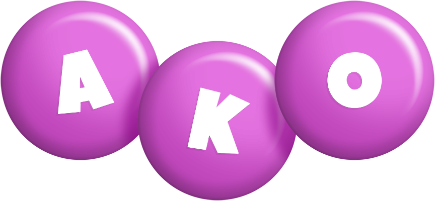 Ako candy-purple logo