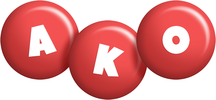 Ako candy-red logo