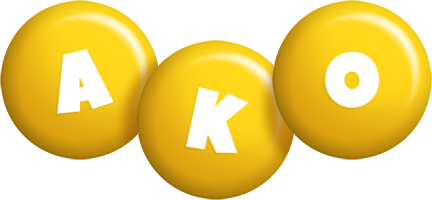 Ako candy-yellow logo