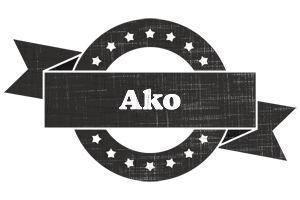 Ako grunge logo