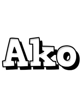 Ako snowing logo