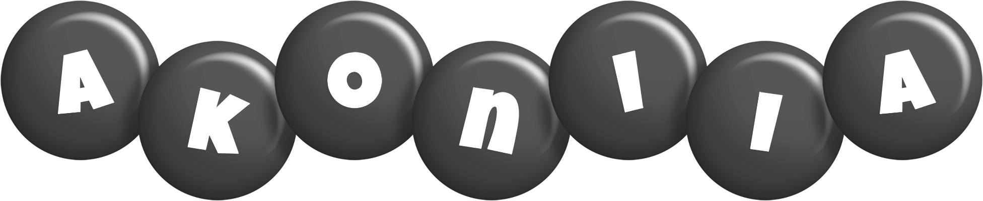 Akoniia candy-black logo