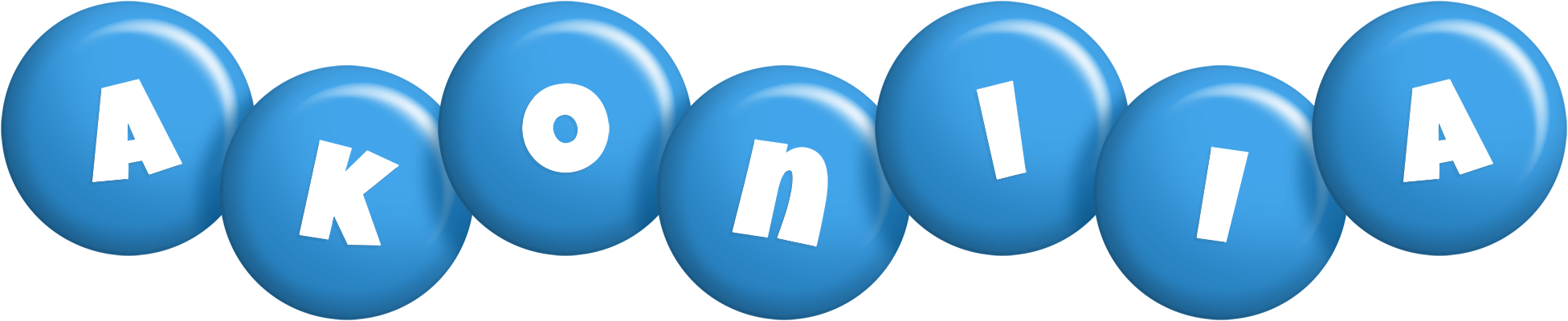 Akoniia candy-blue logo