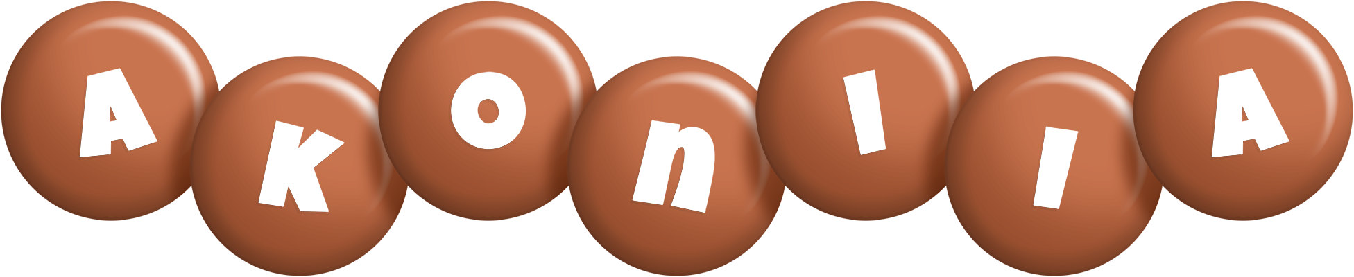 Akoniia candy-brown logo