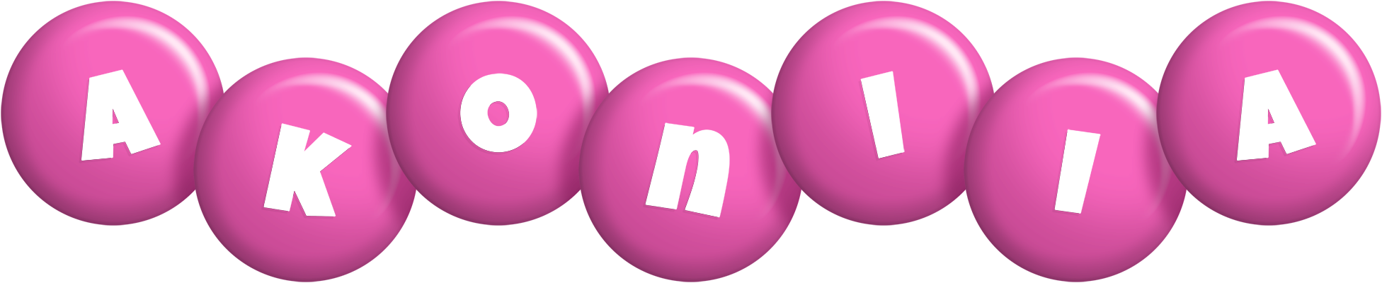 Akoniia candy-pink logo