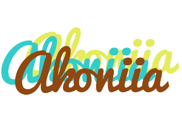 Akoniia cupcake logo