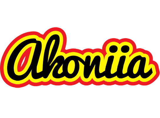 Akoniia flaming logo