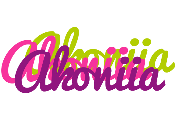 Akoniia flowers logo