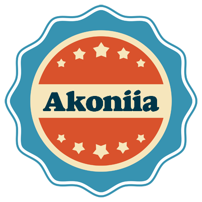 Akoniia labels logo
