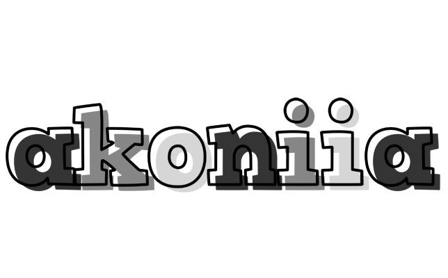 Akoniia night logo