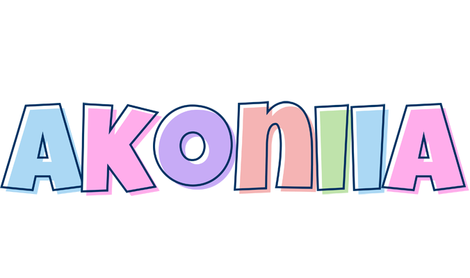 Akoniia pastel logo