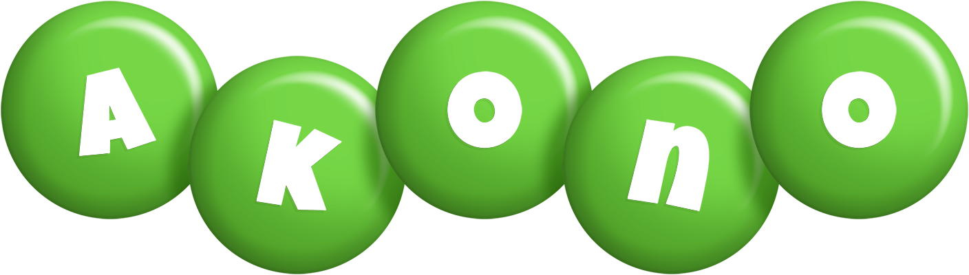 Akono candy-green logo