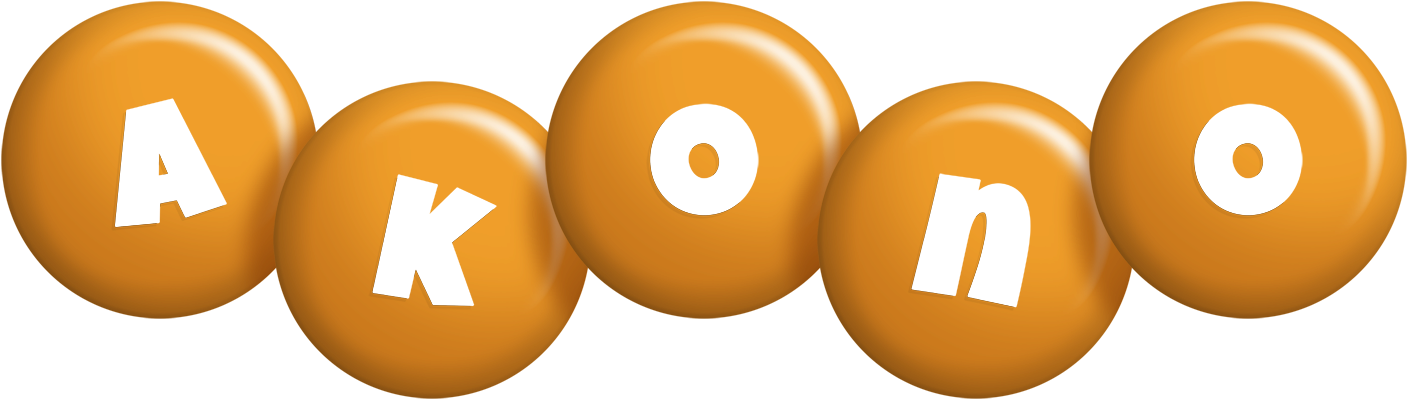 Akono candy-orange logo