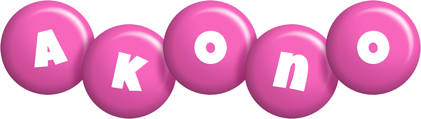 Akono candy-pink logo