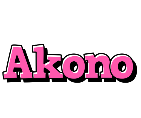 Akono girlish logo