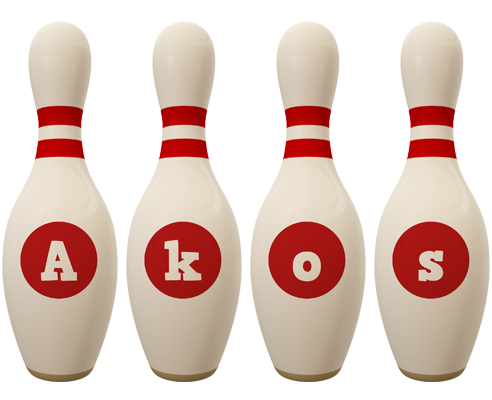 Akos bowling-pin logo