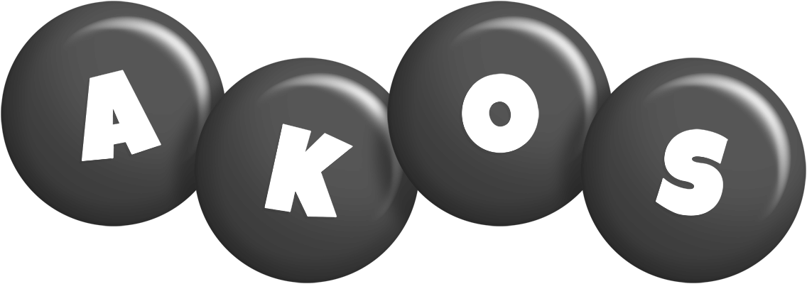 Akos candy-black logo