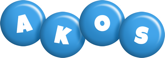 Akos candy-blue logo