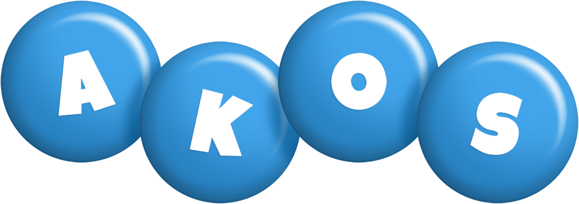 Akos candy-blue logo