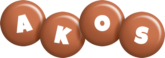 Akos candy-brown logo