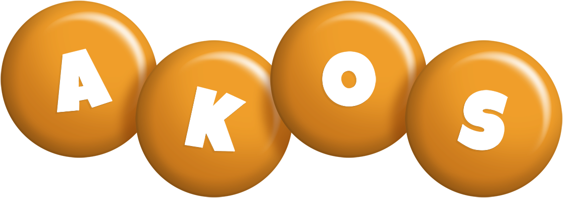 Akos candy-orange logo