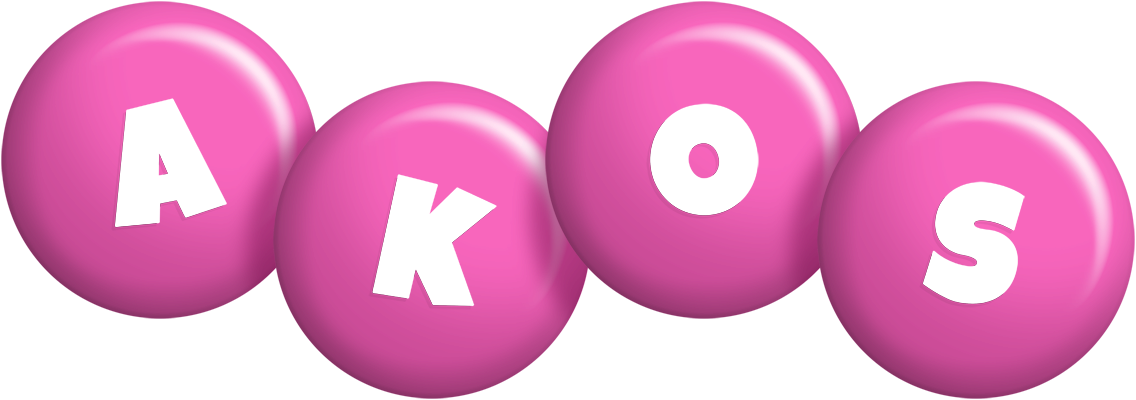 Akos candy-pink logo