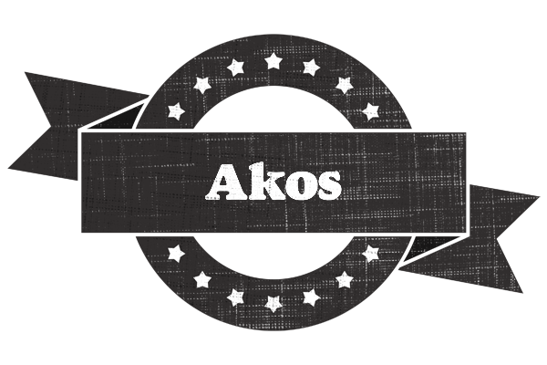 Akos grunge logo