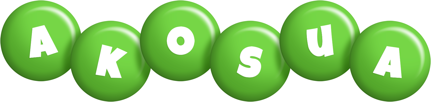 Akosua candy-green logo